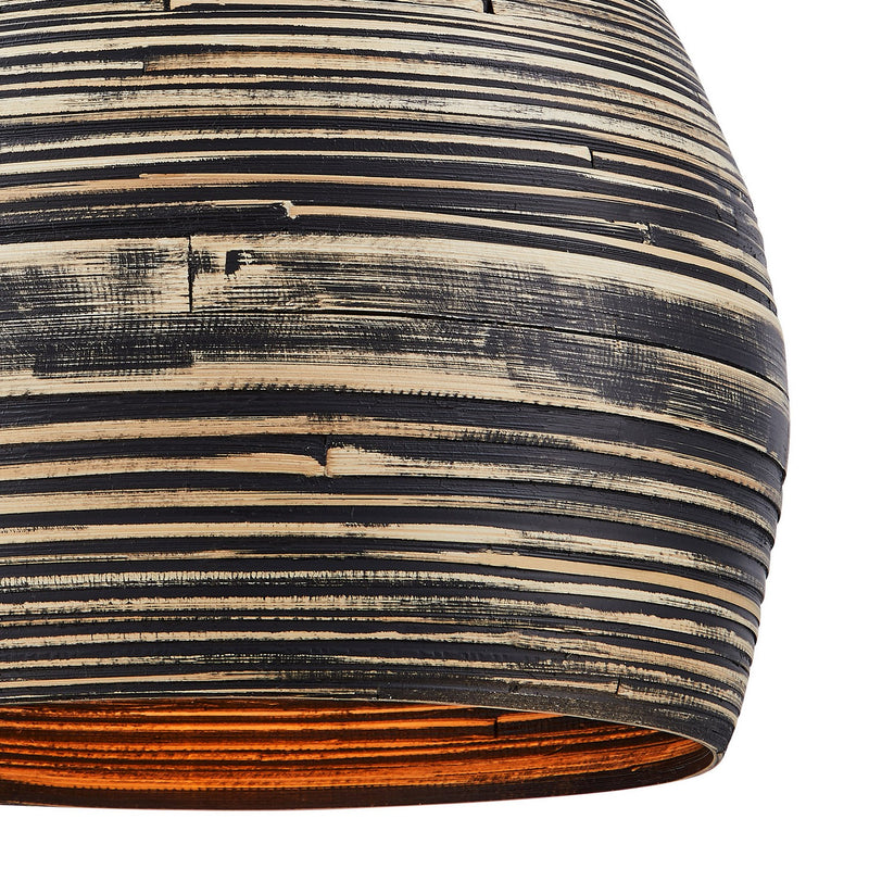 Savoy House 7-3096-1-202 One Light Pendant, Black Bamboo (6)