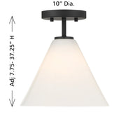 Savoy House 7-4011-1-89 One Light Mini-Pendant, Matte Black (5)