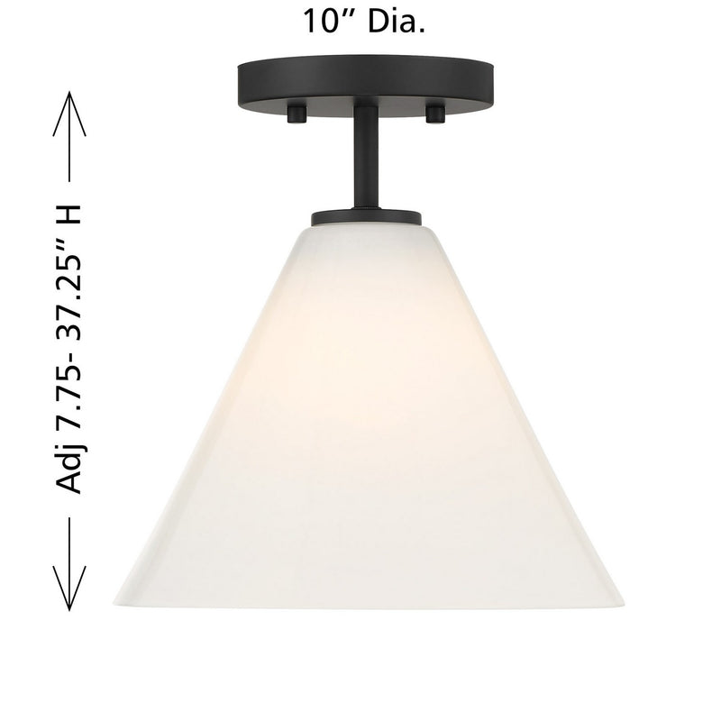 Savoy House 7-4011-1-89 One Light Mini-Pendant, Matte Black (5)