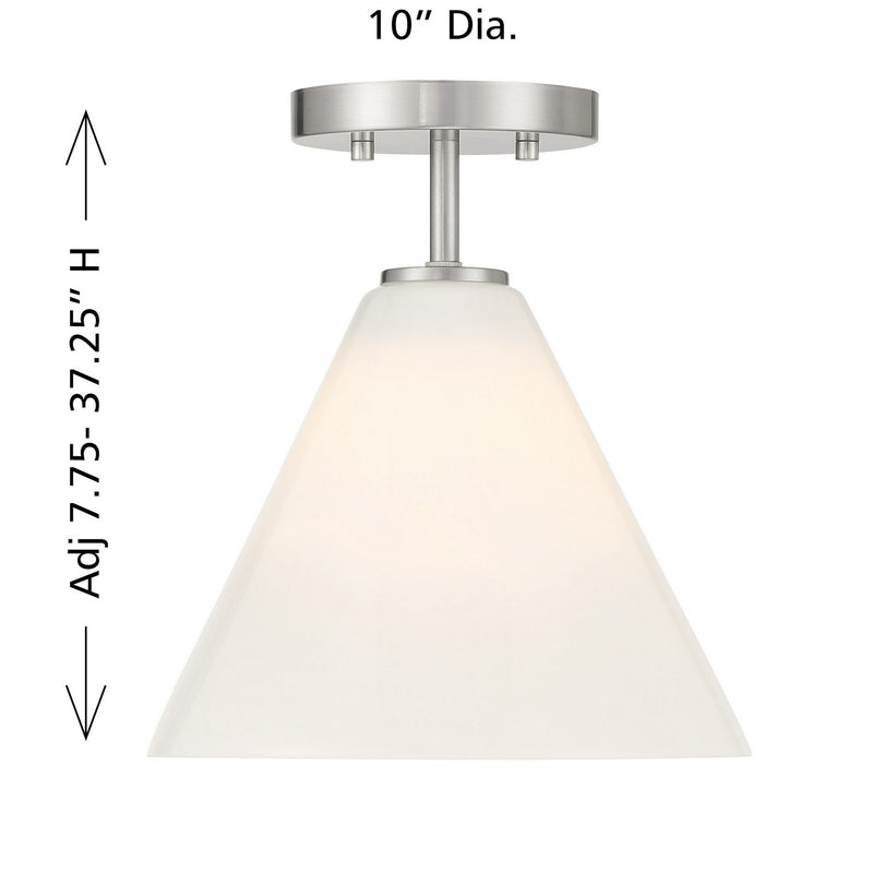 Savoy House 7-4011-1-SN One Light Mini-Pendant, Satin Nickel (5)