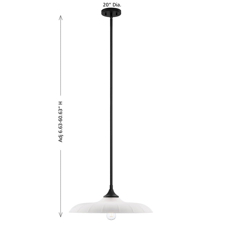 Savoy House 7-4286-1-89 One Light Pendant, Matte Black (6)