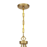 Savoy House 7-4866-4-143 Four Light Pendant, Matte Black/Warm Brass (6)