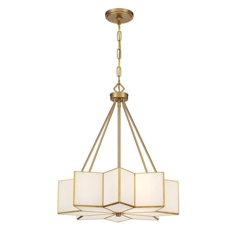 Savoy House 7-5988-3-322 Three Light Pendant, Warm Brass (5)