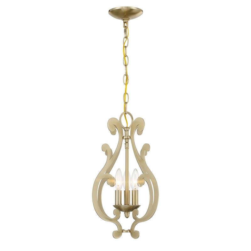Savoy House 7-6095-3-127 Three Light Pendant, Noble Brass (5)