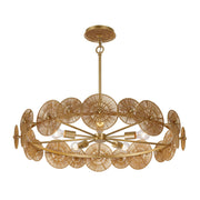Savoy House 7-6381-5-60 Five Light Pendant, Distressed Gold (4)