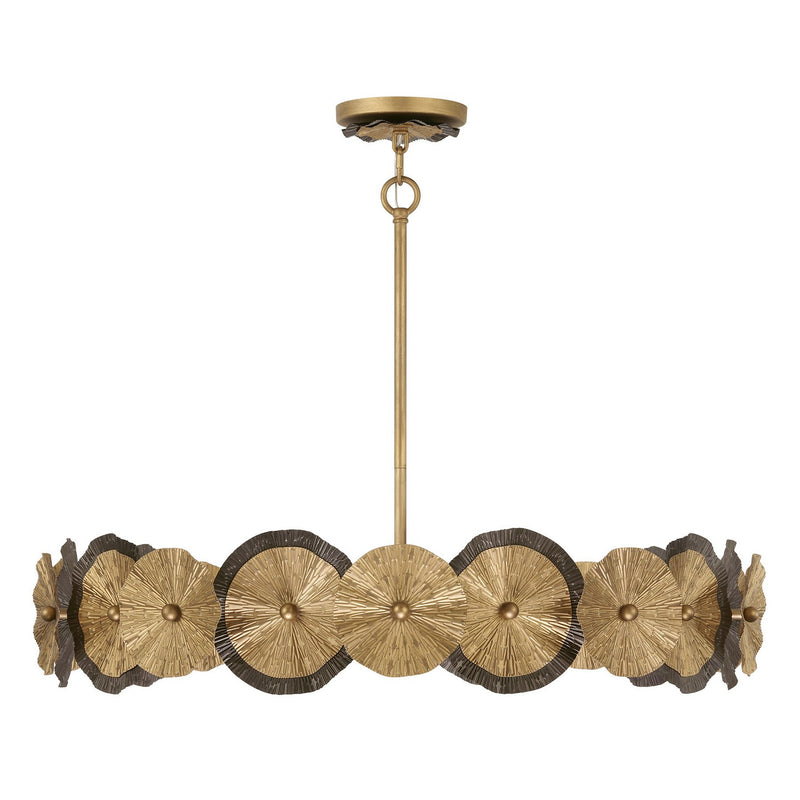 Savoy House 7-6384-5-61 Five Light Pendant, Distressed Gold/Bronze (2)