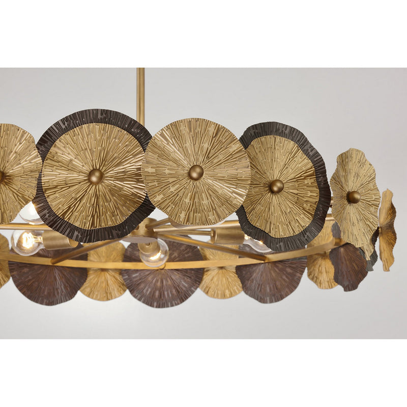 Savoy House 7-6384-5-61 Five Light Pendant, Distressed Gold/Bronze (5)