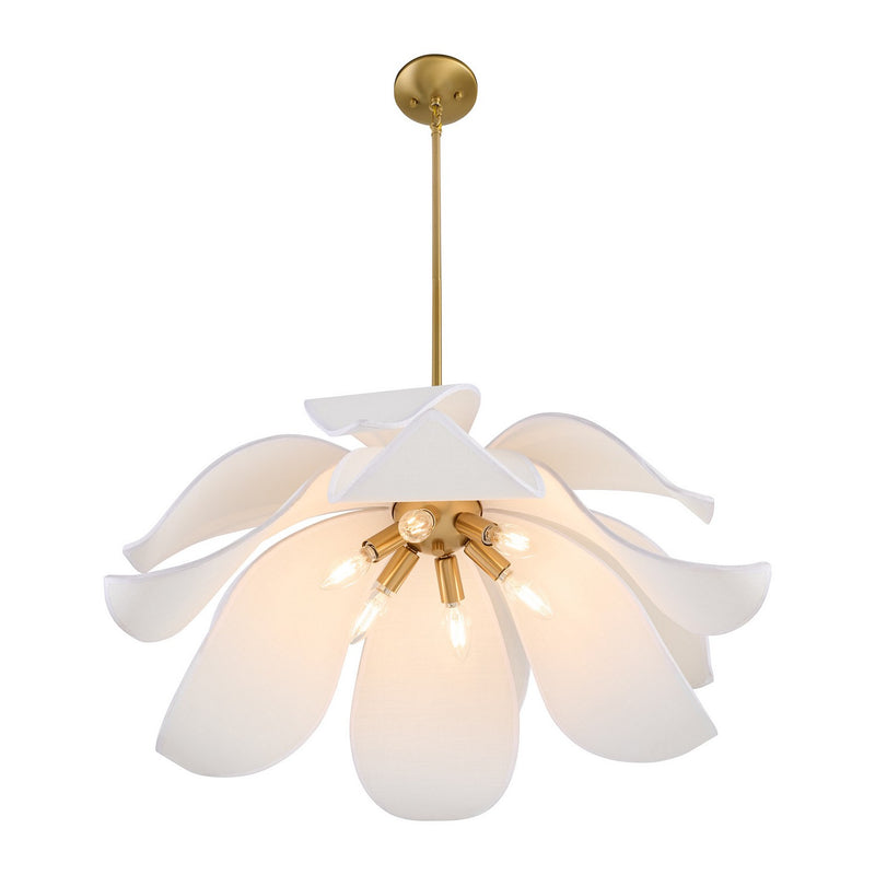 Savoy House 7-7162-6-322 Six Light Pendant, Warm Brass (4)