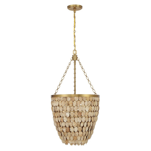 Savoy House 7-7560-4-322 Four Light Pendant, Warm Brass (2)