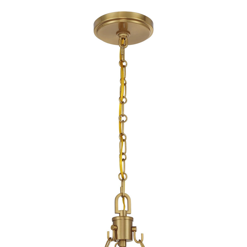 Savoy House 7-7560-4-322 Four Light Pendant, Warm Brass (6)