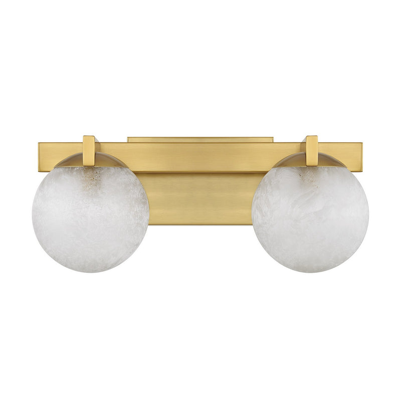 Savoy House 8-1017-2-322 Two Light Bathroom Vanity, Warm Brass (2)