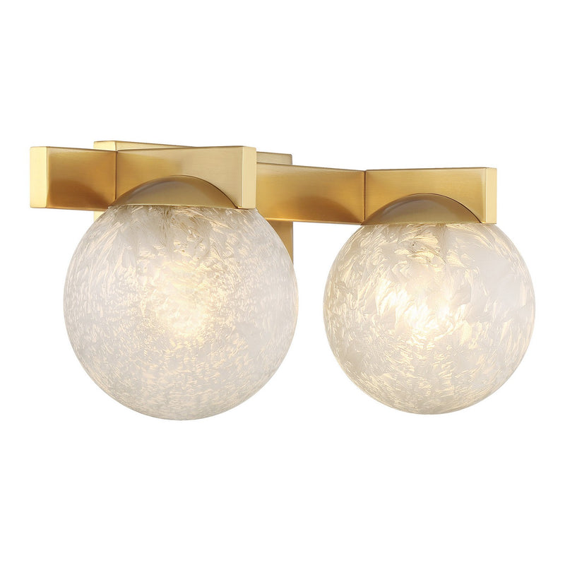 Savoy House 8-1017-2-322 Two Light Bathroom Vanity, Warm Brass (4)