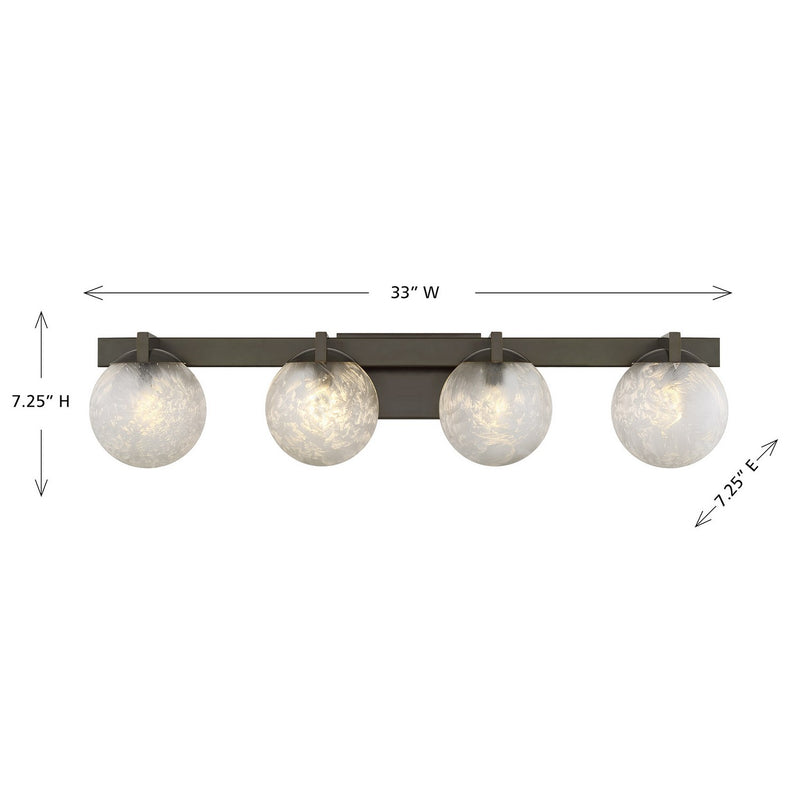 Savoy House 8-1017-4-15 Four Light Bathroom Vanity, Mediterranean Bronze (6)