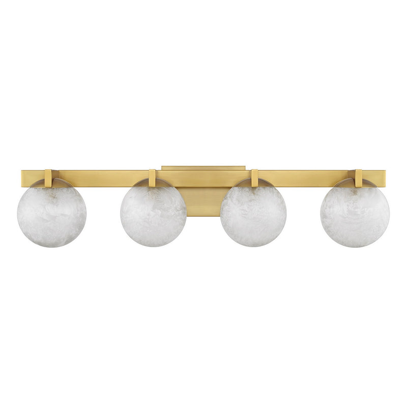 Savoy House 8-1017-4-322 Four Light Bathroom Vanity, Warm Brass (2)