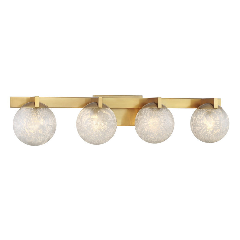 Savoy House 8-1017-4-322 Four Light Bathroom Vanity, Warm Brass (3)