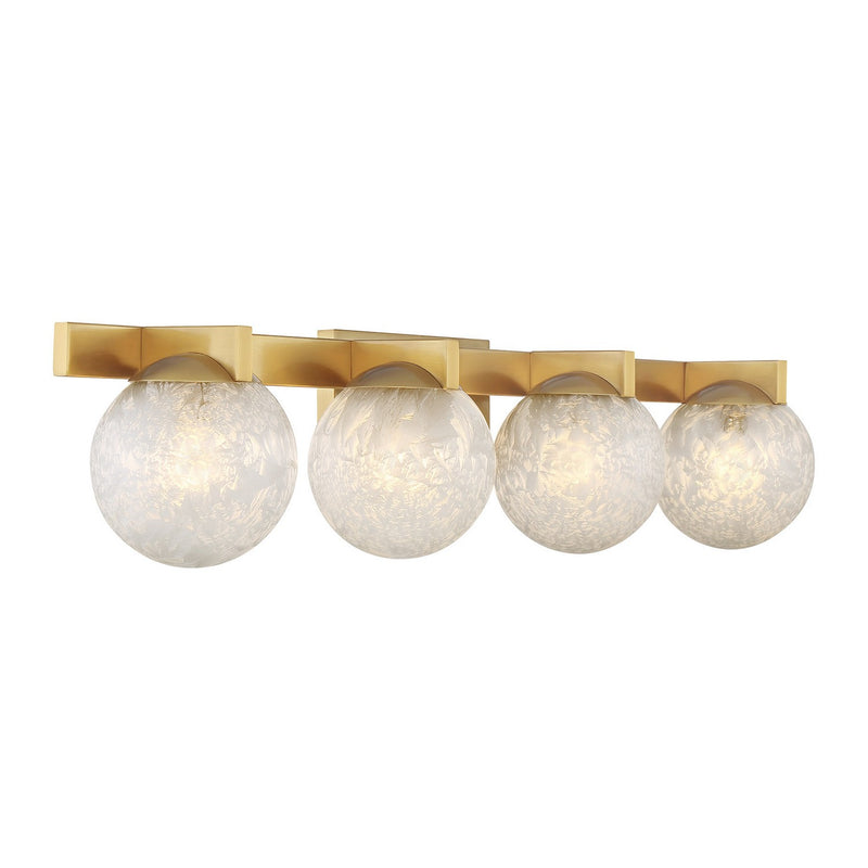 Savoy House 8-1017-4-322 Four Light Bathroom Vanity, Warm Brass (4)