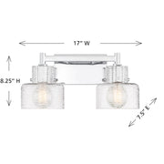 Savoy House 8-1030-2-11 Two Light Bathroom Vanity, Chrome (6)