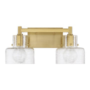 Savoy House 8-1030-2-322 Two Light Bathroom Vanity, Warm Brass (2)