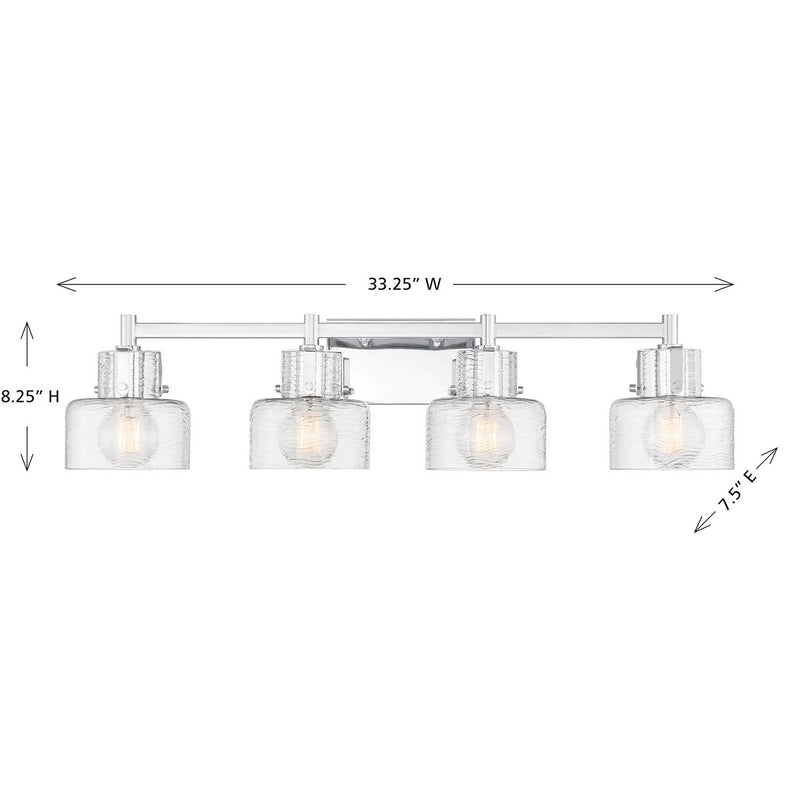 Savoy House 8-1030-4-11 Four Light Bathroom Vanity, Chrome (6)