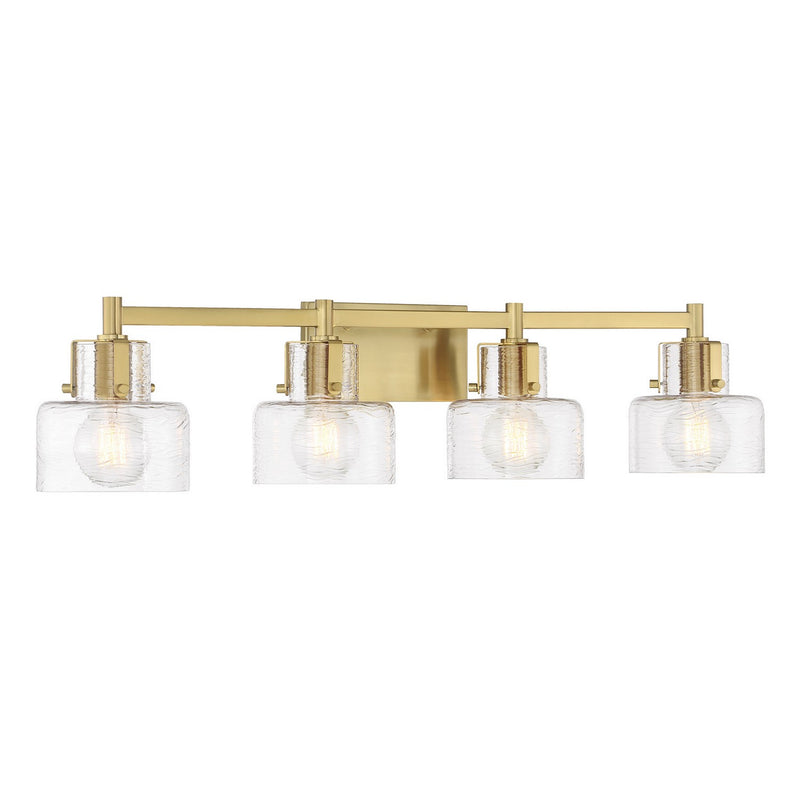 Savoy House 8-1030-4-322 Four Light Bathroom Vanity, Warm Brass (3)