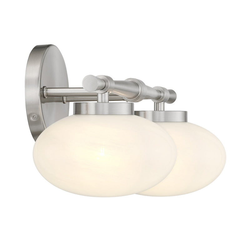 Savoy House 8-1050-2-SN Two Light Bathroom Vanity, Satin Nickel (5)
