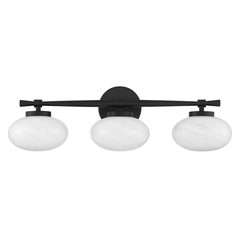 Savoy House 8-1050-3-BK Three Light Bathroom Vanity, Matte Black (2)