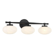 Savoy House 8-1050-3-BK Three Light Bathroom Vanity, Matte Black (3)
