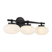 Savoy House 8-1050-3-BK Three Light Bathroom Vanity, Matte Black (4)