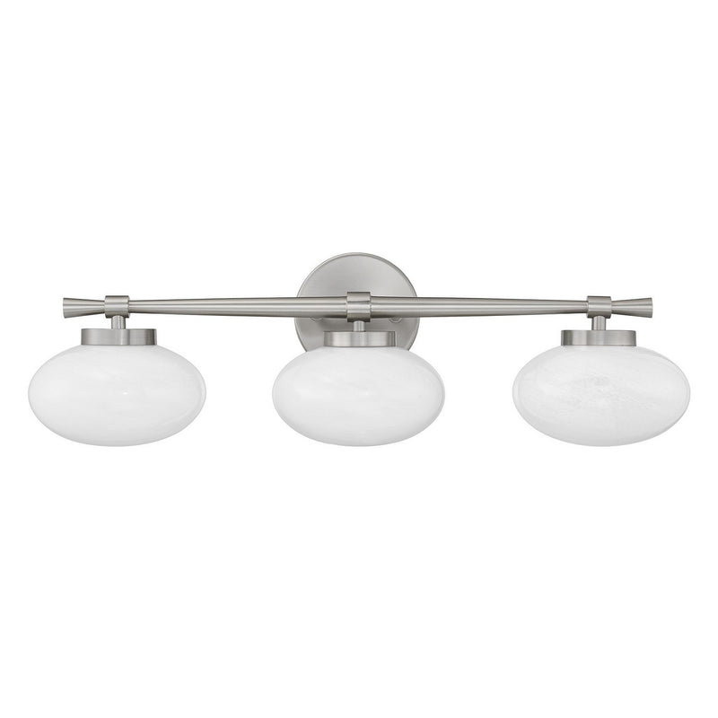Savoy House 8-1050-3-SN Three Light Bathroom Vanity, Satin Nickel (2)