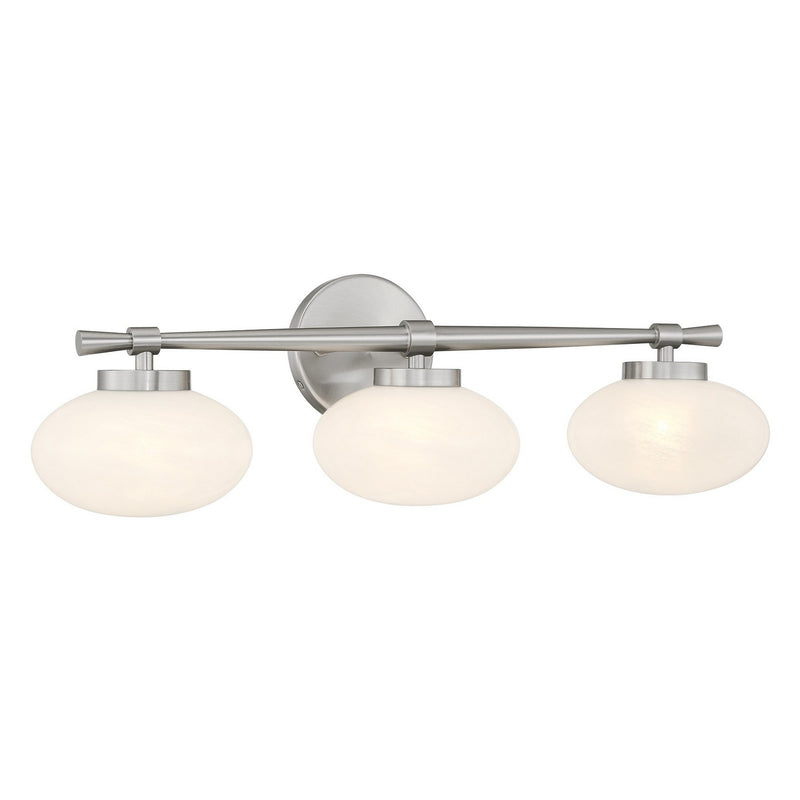 Savoy House 8-1050-3-SN Three Light Bathroom Vanity, Satin Nickel (3)