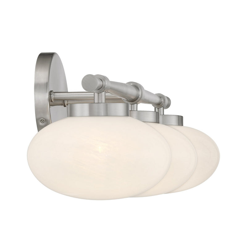 Savoy House 8-1050-3-SN Three Light Bathroom Vanity, Satin Nickel (5)