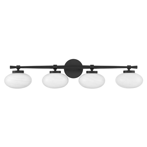 Savoy House 8-1050-4-BK Four Light Bathroom Vanity, Matte Black (2)
