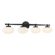 Savoy House 8-1050-4-BK Four Light Bathroom Vanity, Matte Black (3)