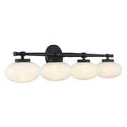 Savoy House 8-1050-4-BK Four Light Bathroom Vanity, Matte Black (4)
