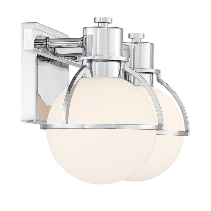 Savoy House 8-1060-2-11 Two Light Bathroom Vanity, Chrome (5)