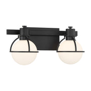 Savoy House 8-1060-2-BK Two Light Bathroom Vanity, Matte Black (3)