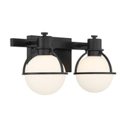 Savoy House 8-1060-2-BK Two Light Bathroom Vanity, Matte Black (4)