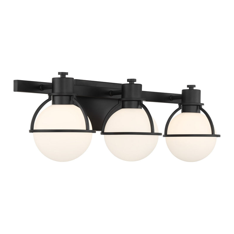 Savoy House 8-1060-3-BK Three Light Bathroom Vanity, Matte Black (4)