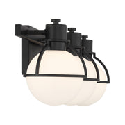 Savoy House 8-1060-3-BK Three Light Bathroom Vanity, Matte Black (5)