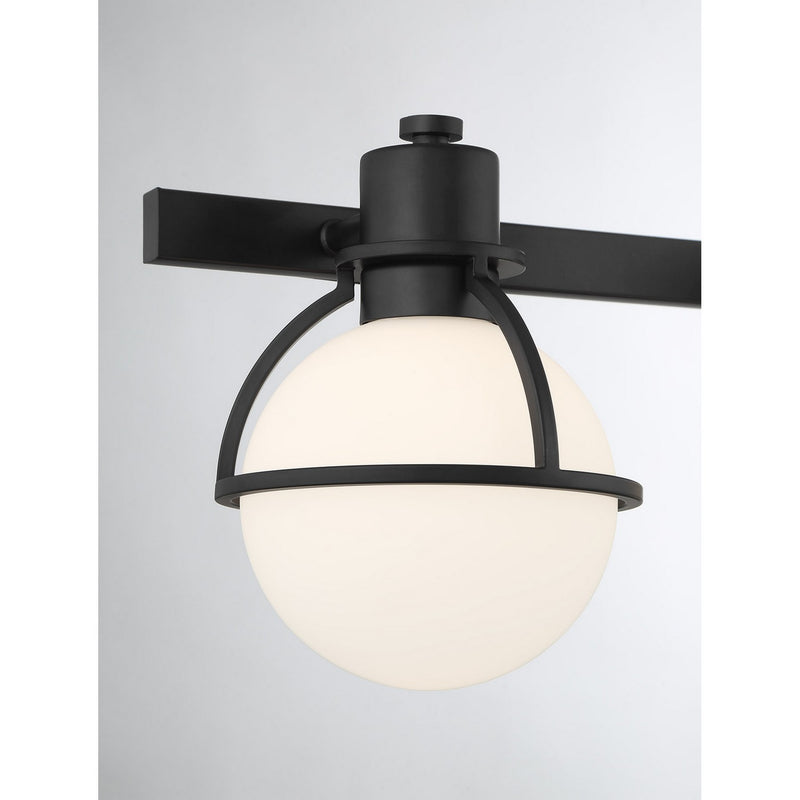 Savoy House 8-1060-3-BK Three Light Bathroom Vanity, Matte Black (6)