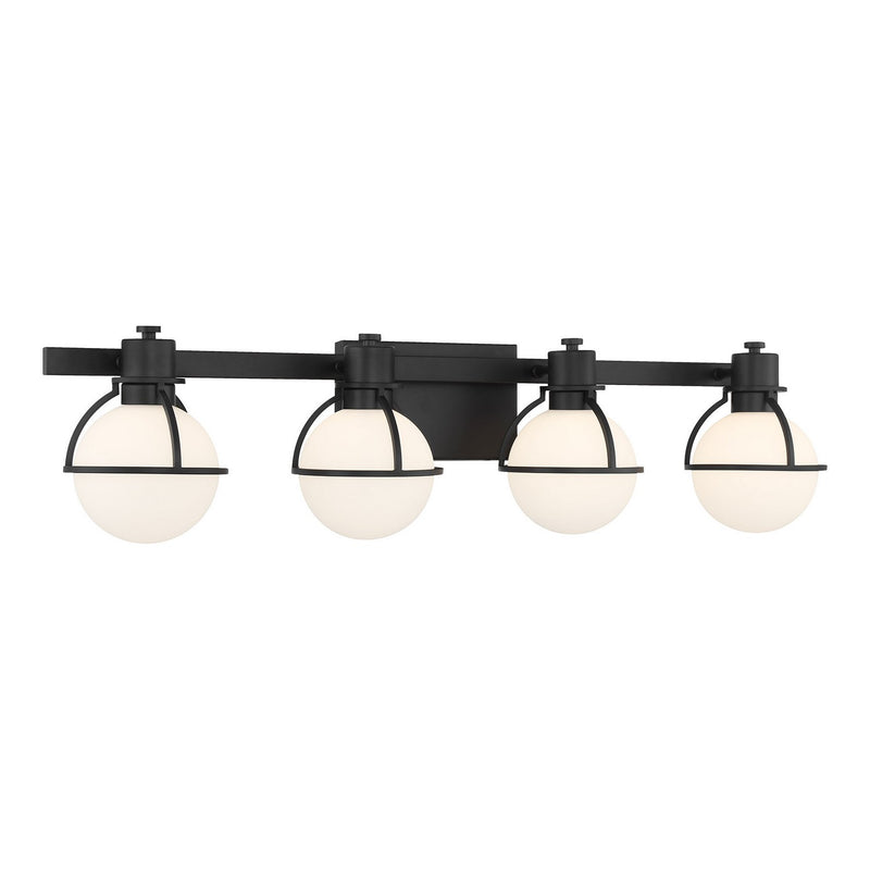 Savoy House 8-1060-4-BK Four Light Bathroom Vanity, Matte Black (3)