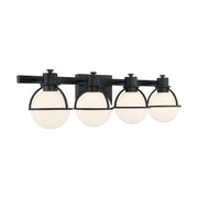 Savoy House 8-1060-4-BK Four Light Bathroom Vanity, Matte Black (4)