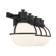 Savoy House 8-1060-4-BK Four Light Bathroom Vanity, Matte Black (5)