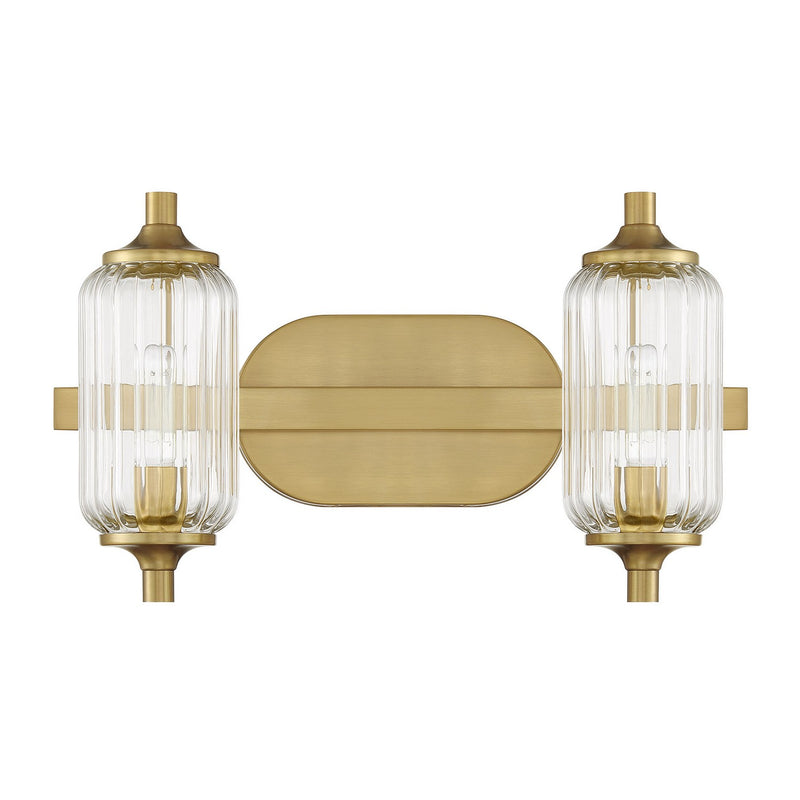Savoy House 8-3024-2-322 Two Light Bathroom Vanity, Warm Brass (2)
