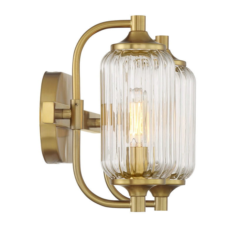 Savoy House 8-3024-2-322 Two Light Bathroom Vanity, Warm Brass (5)