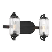 Savoy House 8-3024-2-BK Two Light Bathroom Vanity, Matte Black (3)