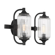 Savoy House 8-3024-2-BK Two Light Bathroom Vanity, Matte Black (4)