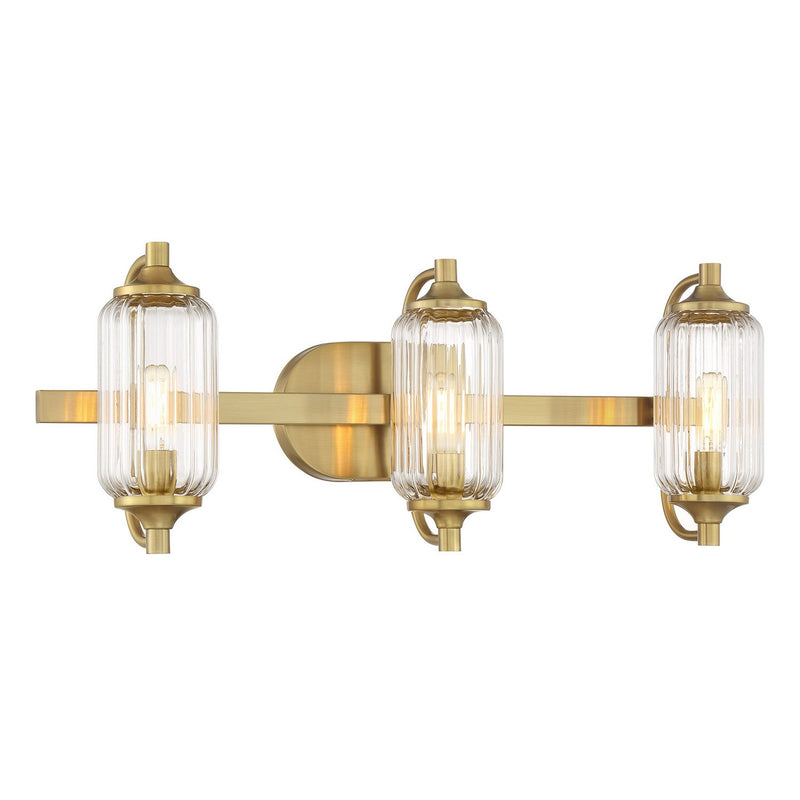Savoy House 8-3024-3-322 Three Light Bathroom Vanity, Warm Brass (3)