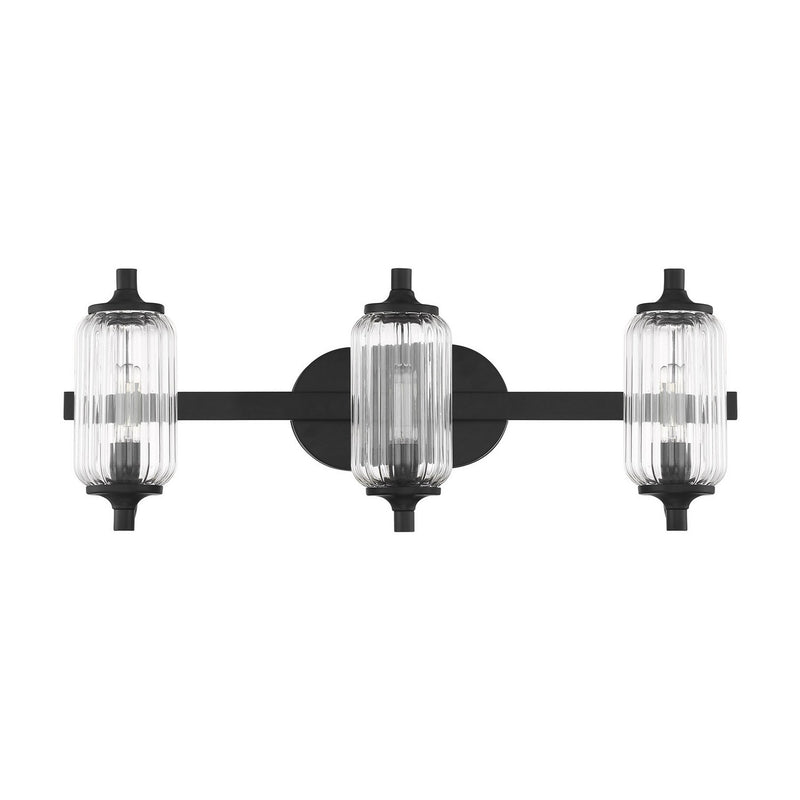 Savoy House 8-3024-3-BK Three Light Bathroom Vanity, Matte Black (2)