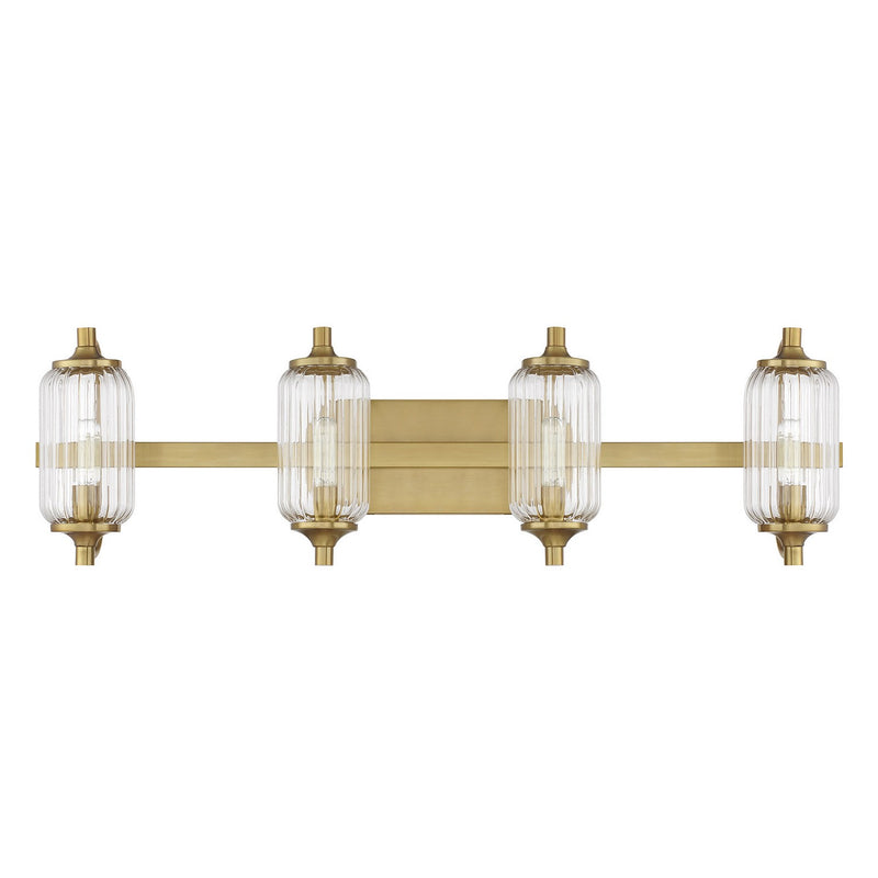 Savoy House 8-3024-4-322 Four Light Bathroom Vanity, Warm Brass (2)